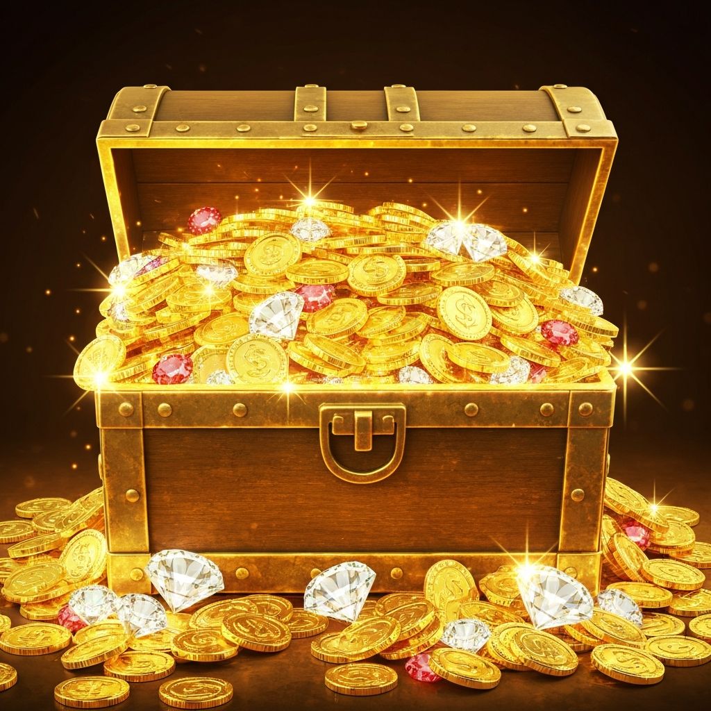 Yep Casino - Skrzynka skarbów ze zlotymi monetami